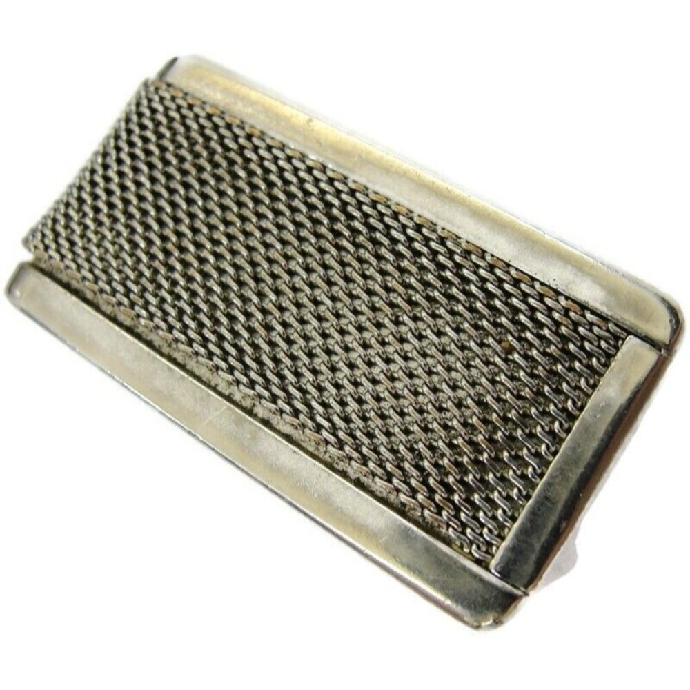 Vintage Swank Mesh Money Clip Men Wallet ID Credit Card Holder